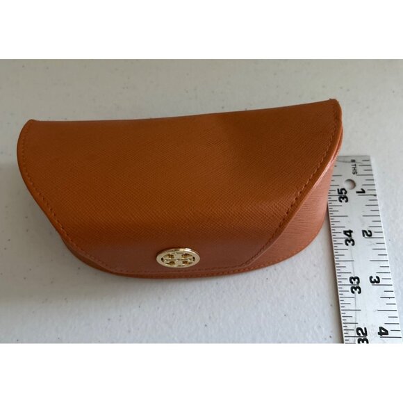 Tory Burch Orange Sunglasse Case With Snap Button Closure - Picture 5 of 7
